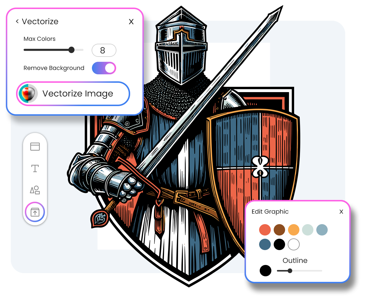Lleva tus Diseños con IA Más Lejos: Conviértelos en Vectores